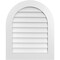 Ekena Millwork Round Top Surface Mount PVC Gable Vent: Non-Functional, w/ 3-1/2"W x 1"P Standard Frame, 26"W x 32"H GVPRT26X3201SN - alternate 1